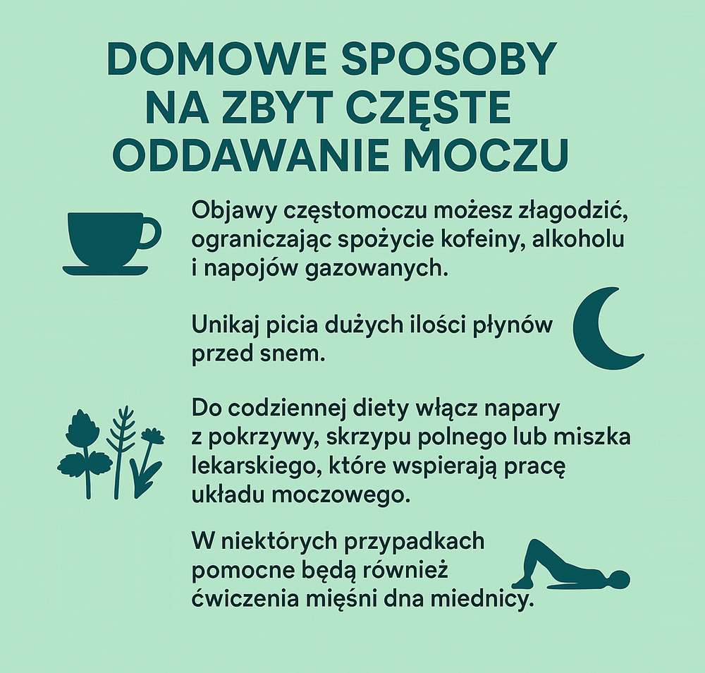 Domowe sposoby na zbyt częste oddawanie moczu