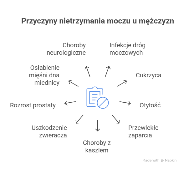 Przyczyny nietrzymania moczu u mężczyzn