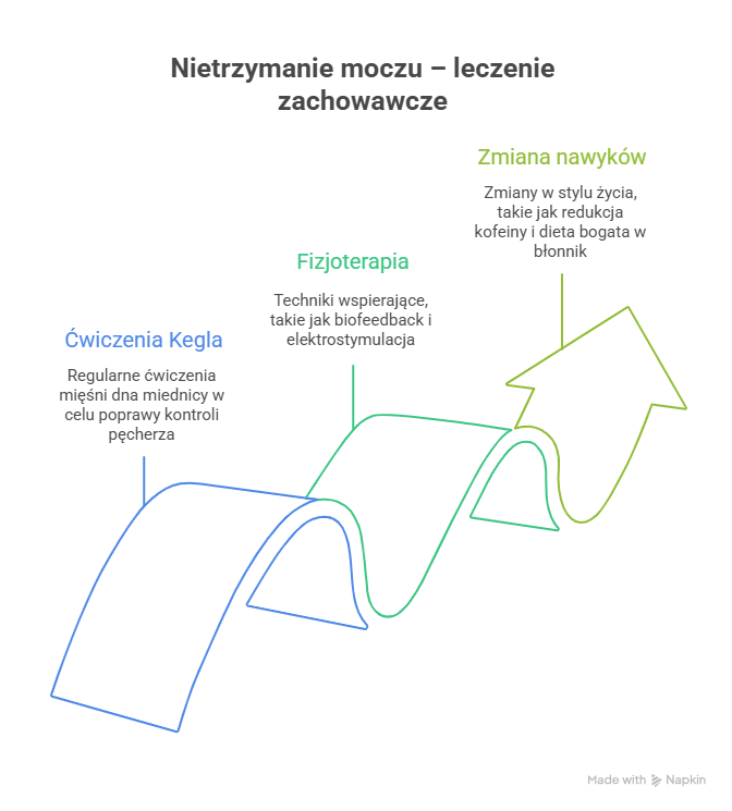 Nietrzymanie moczu - leczenie zachowawcze